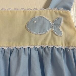 Beaufort Bonnet sun dress fish theme size 5. So adorable on .